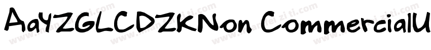 AaYZGLCDZKNon CommercialUse字体转换